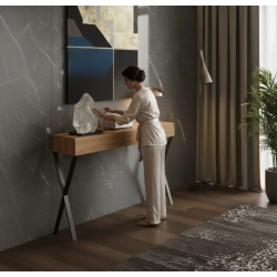 KONSOLA Z SZUFLADĄ DREWNO LITE DĄB OLCHA SKD-285